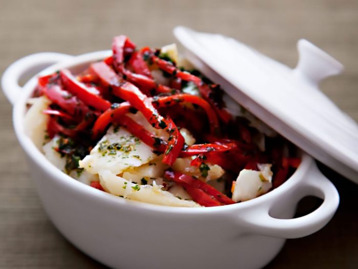 Baccalà con peperoni