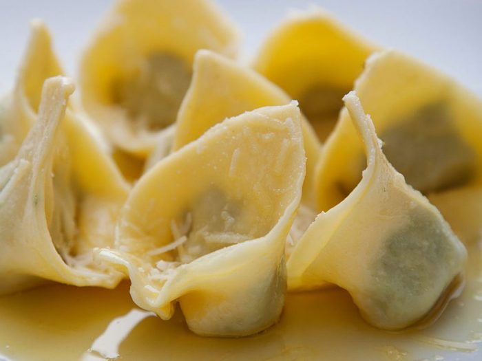 Tortelli di erbetta alla parmigiana