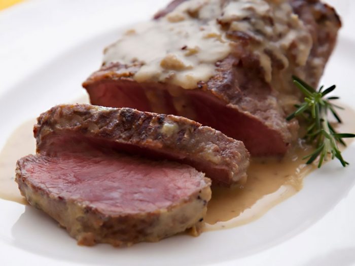 Costata di manzo con salsa cren