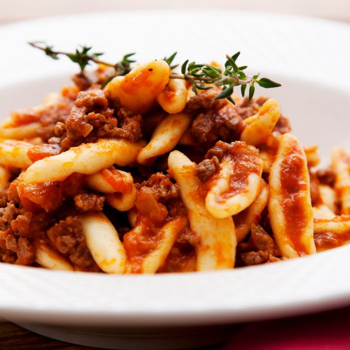 lapercussi-cavatelli al sugodangello